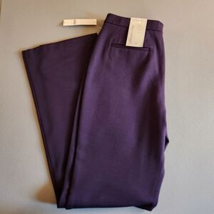 Coldwater Creek knit pants, purple, size 10